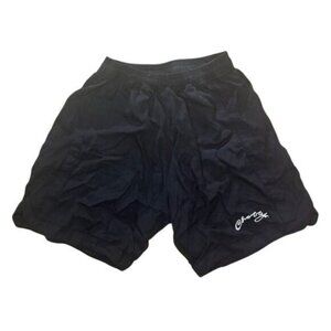 Cherry LA Western BBall Shorts in Black